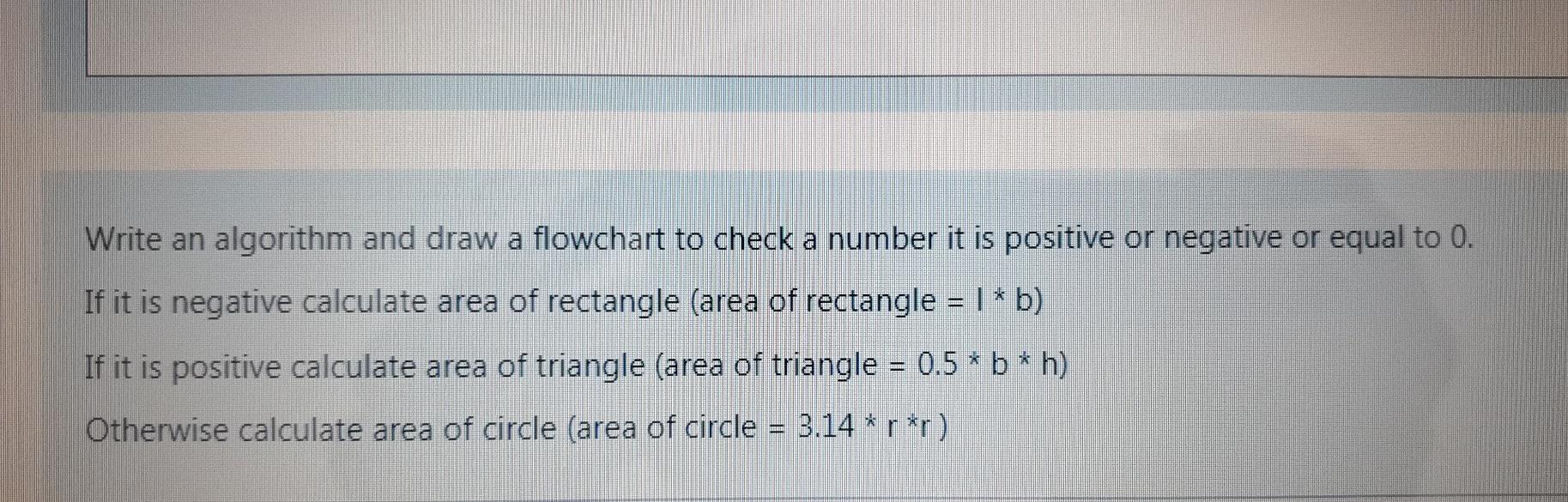 Solved Write an algorithm and draw a flowchart to check a | Chegg.com