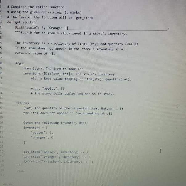 Solved 3 7 # Complete the entire function # using the given | Chegg.com