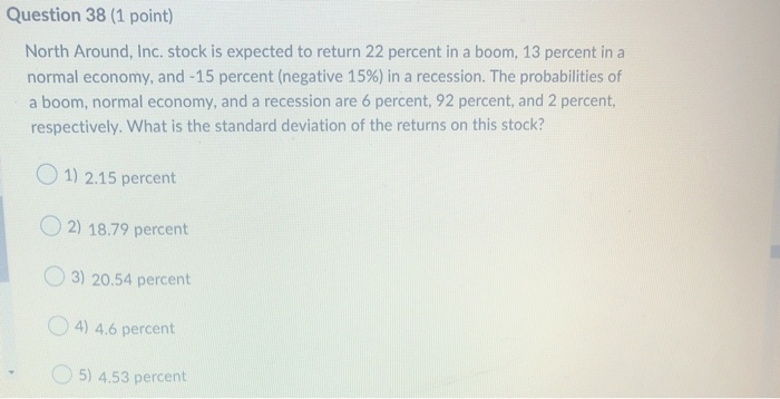 Solved Question 15 (1 point) Which one of the following is | Chegg.com