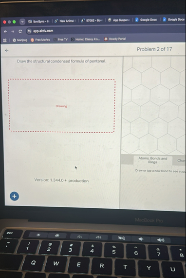 Solved Problem 2 of 17Draw the structural condensed formula | Chegg.com