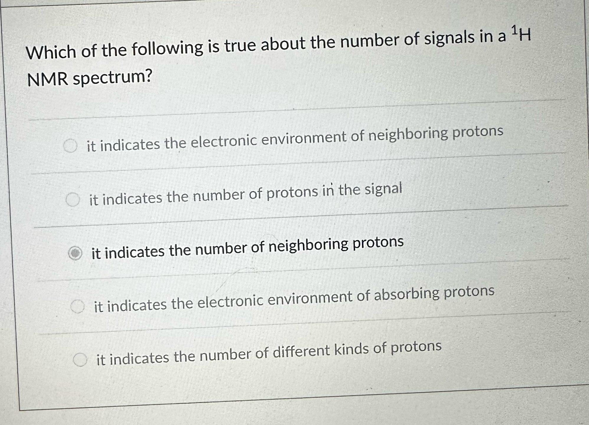 Solved Which of the following is true about the number of | Chegg.com