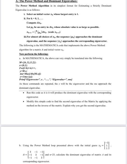 Solved Numerical Analysis 2please Solve It Using Mathematica | Chegg.com