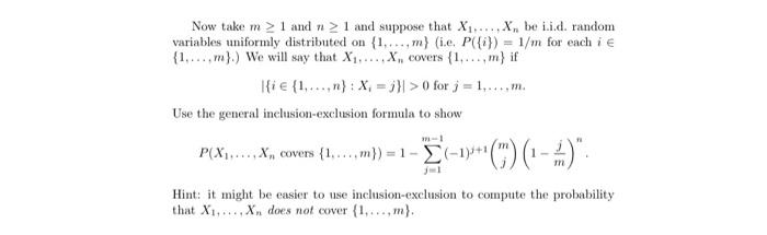 Solved Let A1,…,An be events. The general | Chegg.com