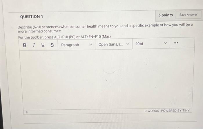 Solved Question 1 5 Points Save Answer Describe 6 10