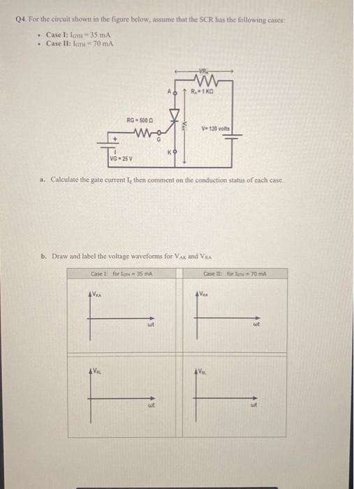 Solved Q4. For The Circuit Shown In The Figure Below, Assume | Chegg.com