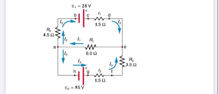 Solved Find The Currents Flowing In The Following Circuit: | Chegg.com