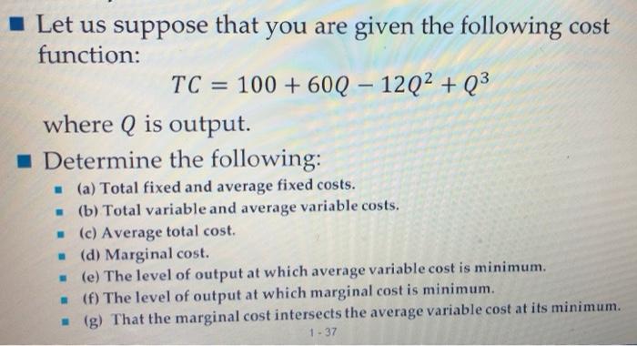 Solved Let Us Suppose That You Are Given The Following | Chegg.com