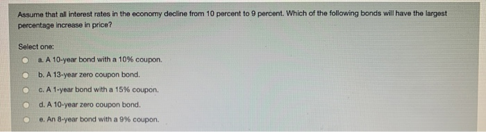 Solved Assume that all interest rates in the economy decline | Chegg.com