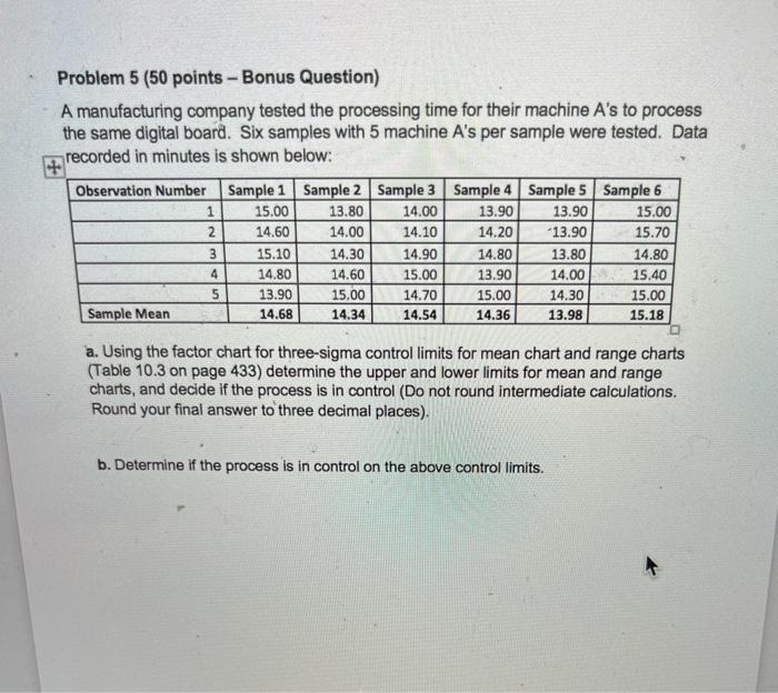 Solved Problem 5 (50 points - Bonus Question) A | Chegg.com