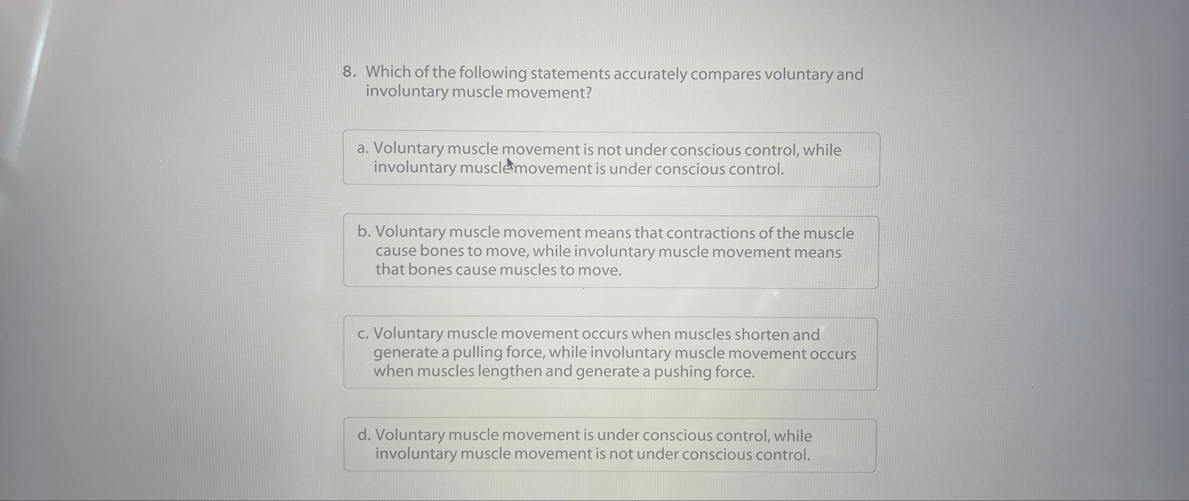 Solved Which of the following statements accurately compares | Chegg.com
