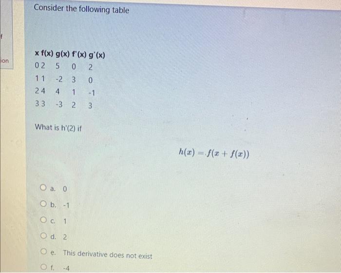 solved-consider-the-following-table-what-is-h-2-if-chegg