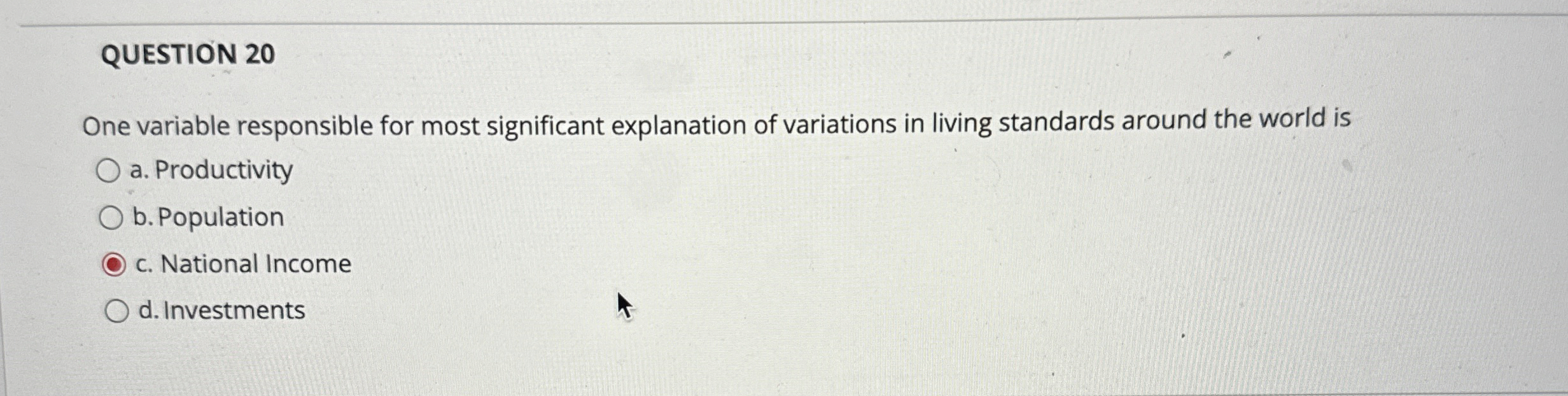 Solved QUESTION 20One variable responsible for most | Chegg.com