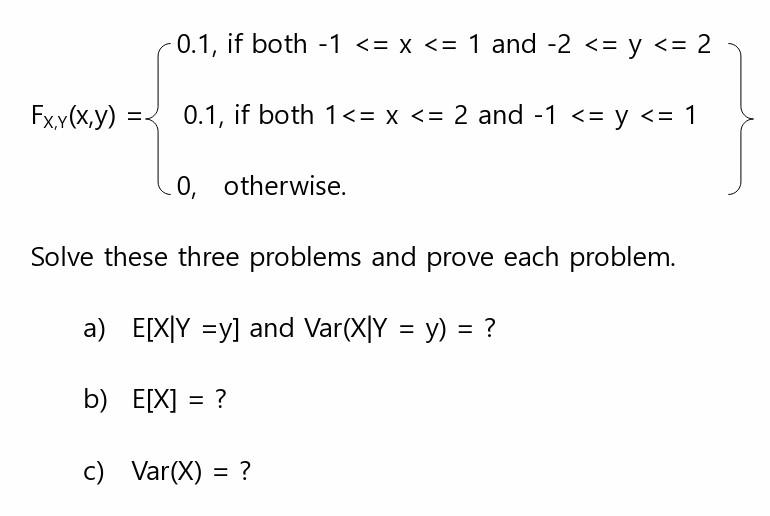 Solved Fx,y(x,y)=⎩⎨⎧0.1, if both −1