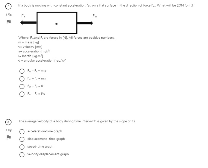 Solved Exercise 1 Multiple Choice Or Single Line Answer Chegg Com