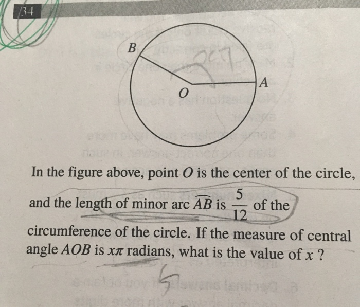 in the figure shown point o is the center of the circle