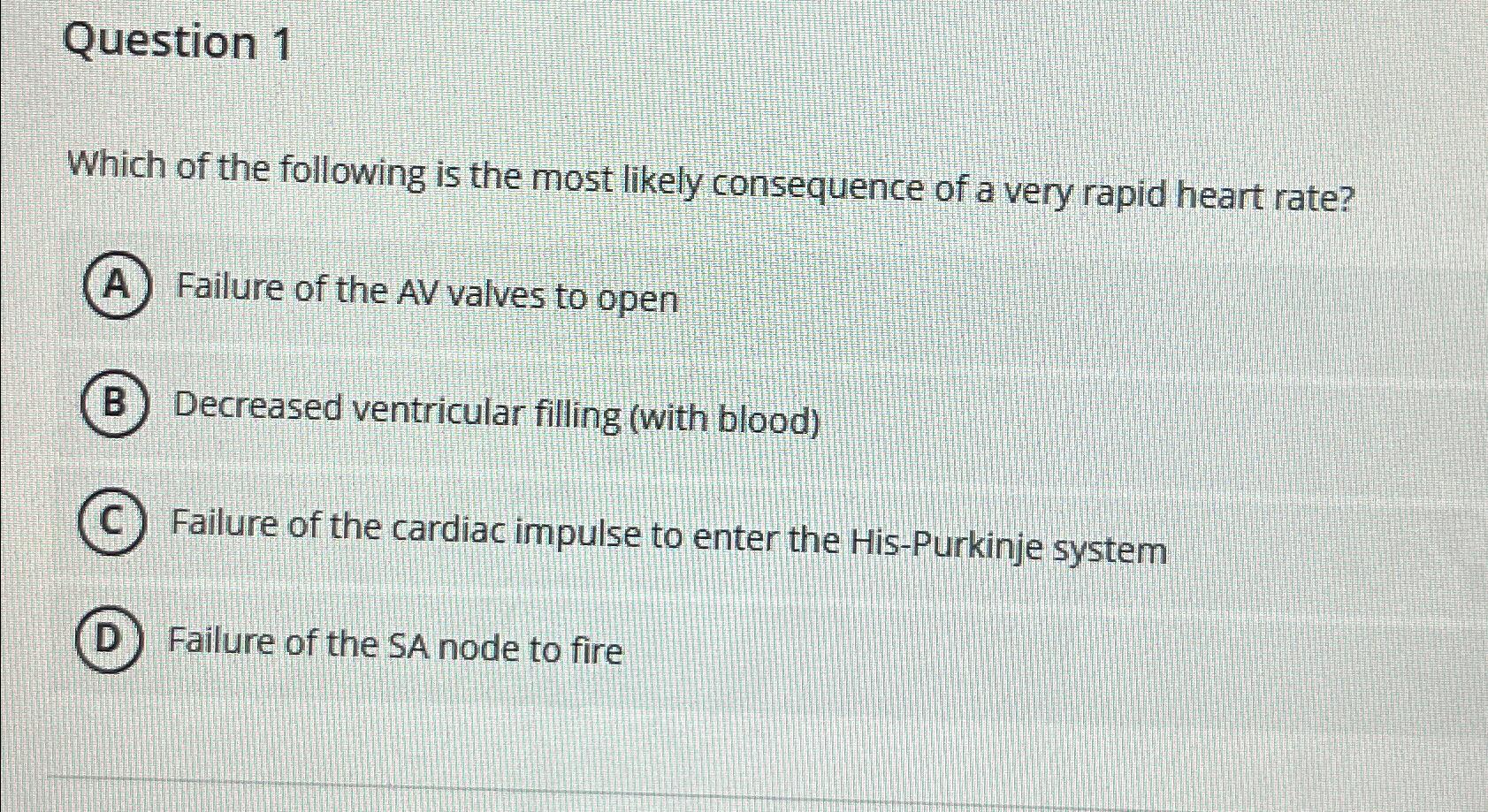 Solved Question 1Which of the following is the most likely