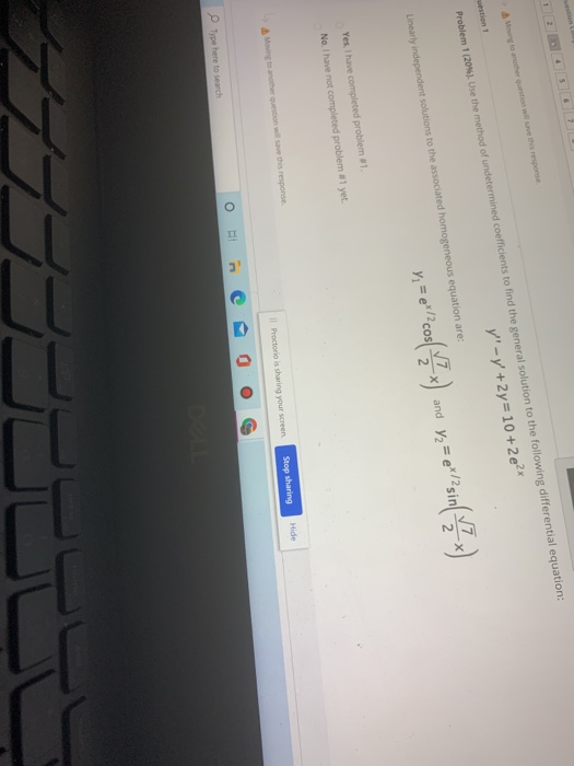 Solved 3 uestion 1 Problem (20%. Use the method of | Chegg.com