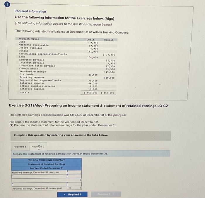 Solved Required information Use the following information | Chegg.com