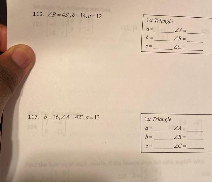 a 10 b 12 угол a 45