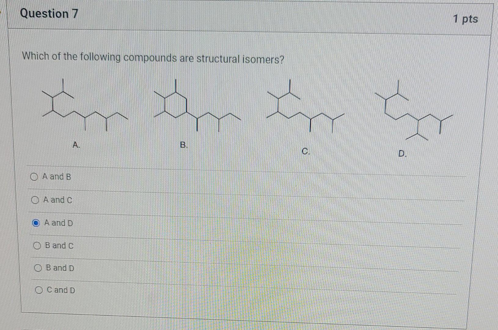 Solved Which of the following compounds are structural | Chegg.com