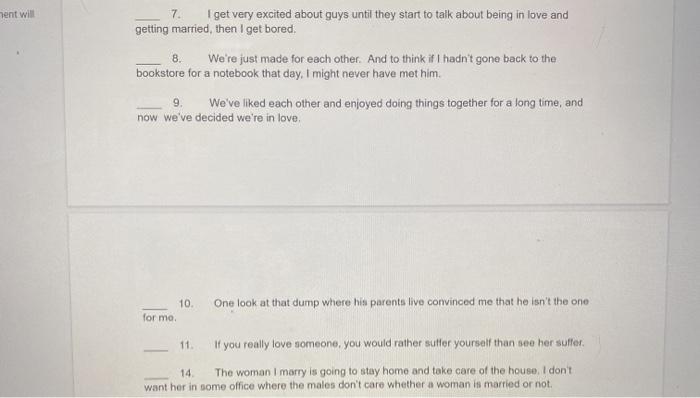 Solved Chapter 10 Love By Any Other Name Sociologist John Chegg