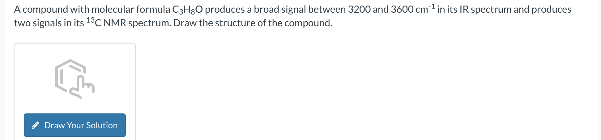 Solved A compound with molecular formula C3H8O ﻿produces a | Chegg.com