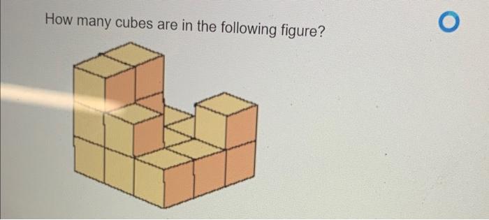 Solved How many cubes are in the following figure?Given the | Chegg.com