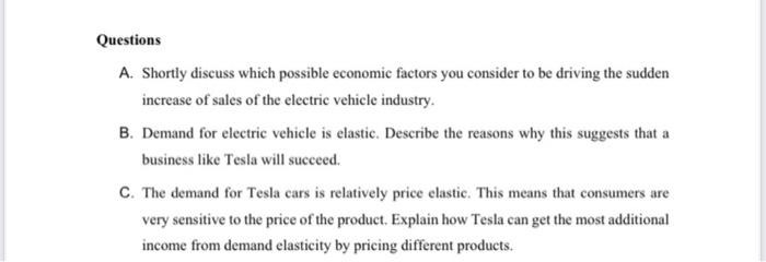 Solved Case study - electric Vehicle The EV sales in United | Chegg.com
