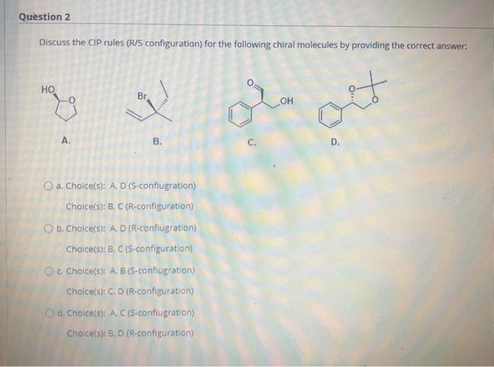 Solved Question 2 Discuss the CIP rules (R/S configuration) | Chegg.com