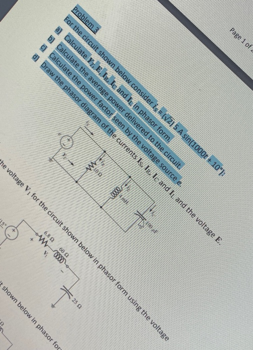 Solved Problem 3 For the circuit shown below consider is = | Chegg.com