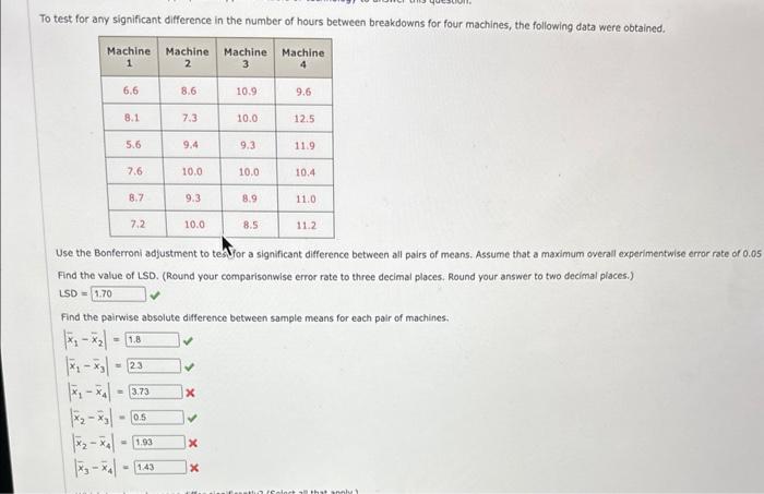 Solved To test for any significant difference in the number | Chegg.com