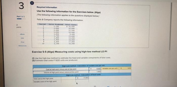 Solved 3 Part 1 of 2 2 Do Required information Use the | Chegg.com
