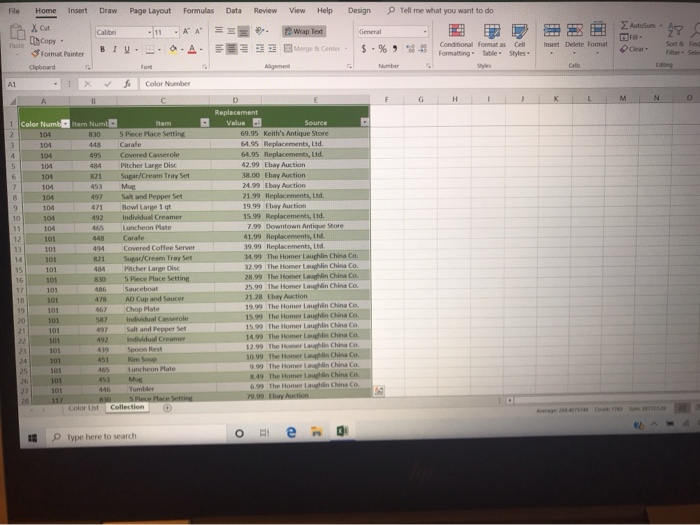 File Home Insert Draw Data Review Page Layout 11 O Formulas AA . A Caliburi BIV View Help Design Wrap Text Center - $ .% EE E