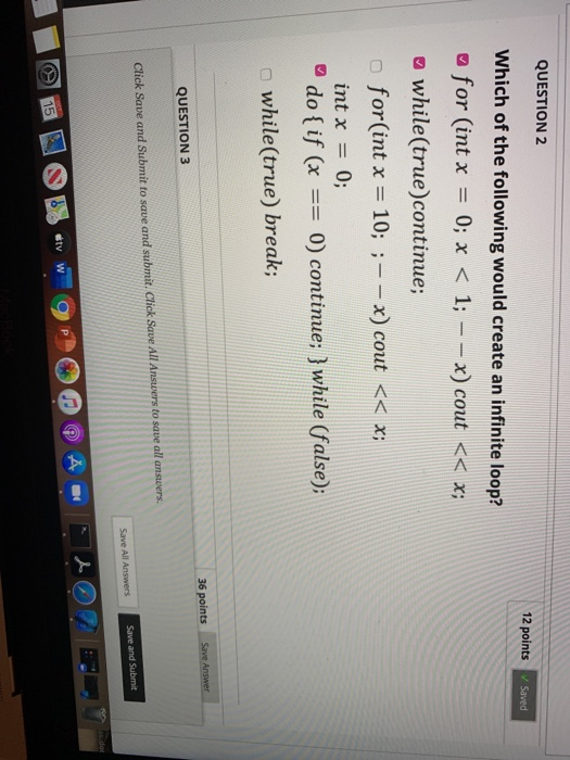 Solved QUESTION 2 12 points Saved Which of the following | Chegg.com