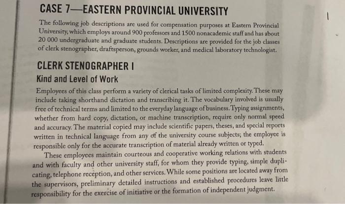 eastern provincial university case study