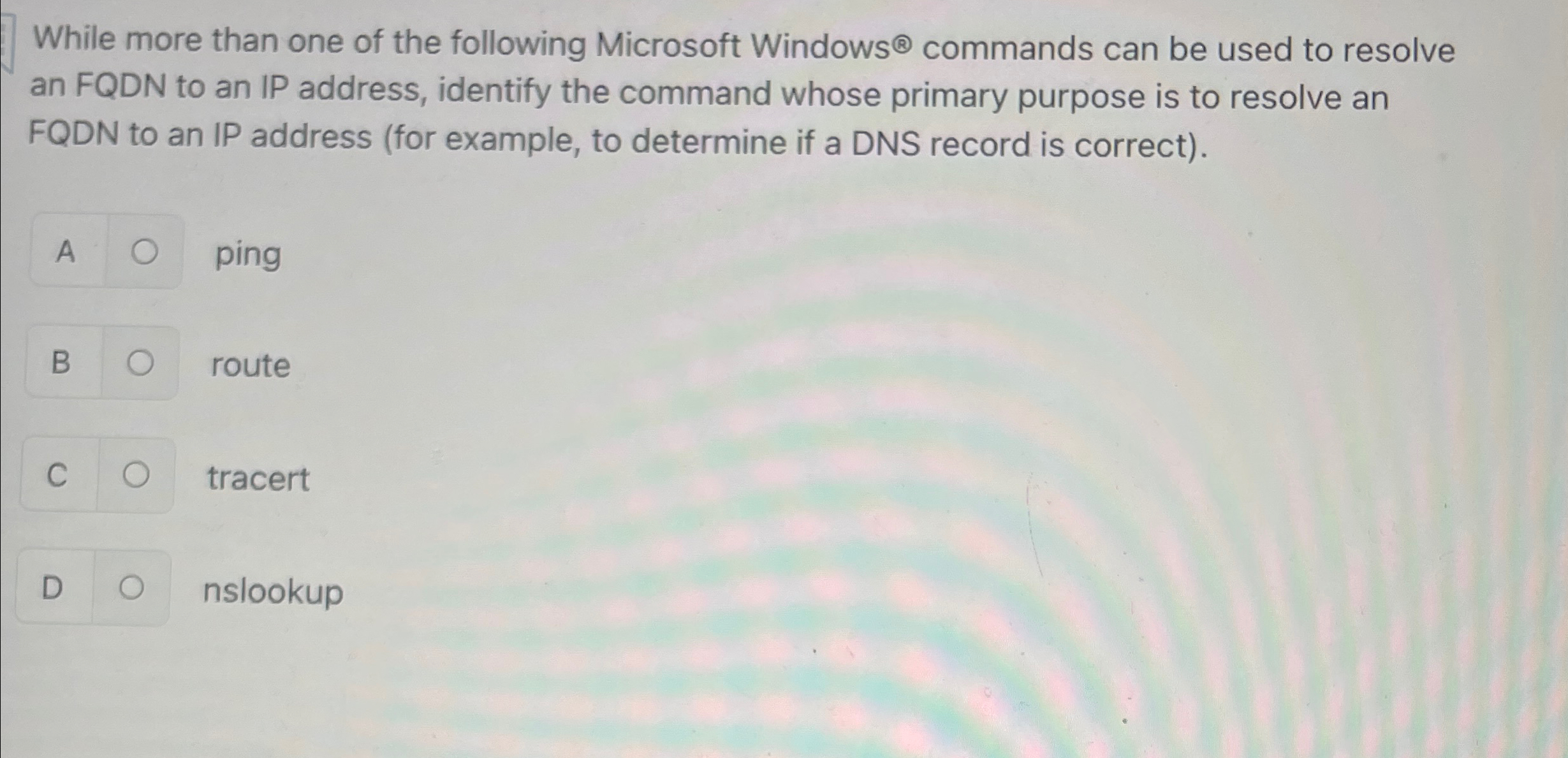 Solved While more than one of the following Microsoft | Chegg.com