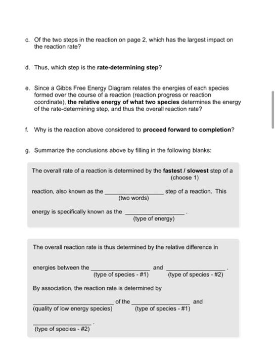 Solved PART A. THE GIBBS FREE ENERGY DIAGRAM Let's now apply | Chegg.com