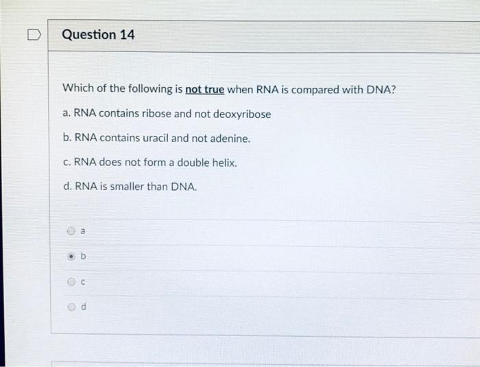 Solved Question 14 Which of the following is not true when | Chegg.com