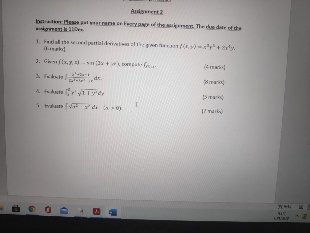 Solved Assignment 2 Instruction: Please put your name on | Chegg.com