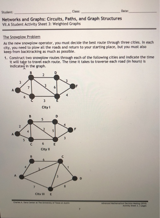 Student Class Date Works And Graphs Circuits Chegg 