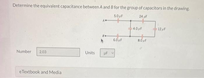 Solved Determine The Equivalent Capacitance Between A And B | Chegg.com