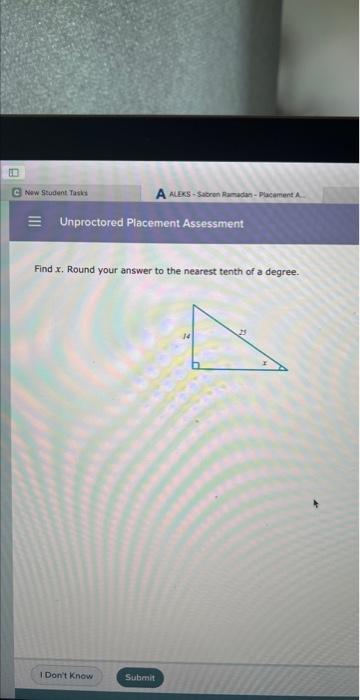 Solved Find X Round Your Answer To The Nearest Tenth Of A 4514