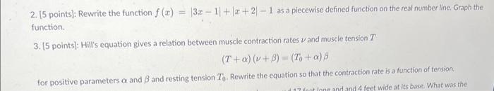 Solved 2. [5 points]: Rewrite the function | Chegg.com