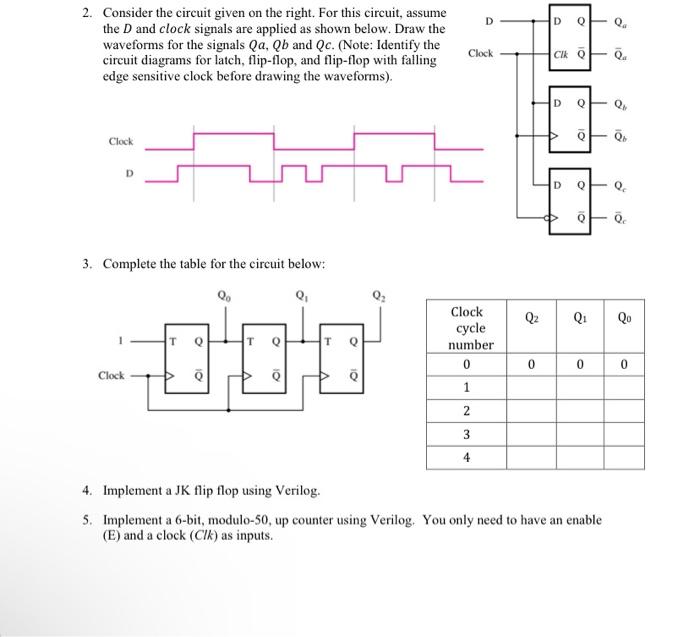 Solved 2. Consider the circuit given on the right. For this | Chegg.com