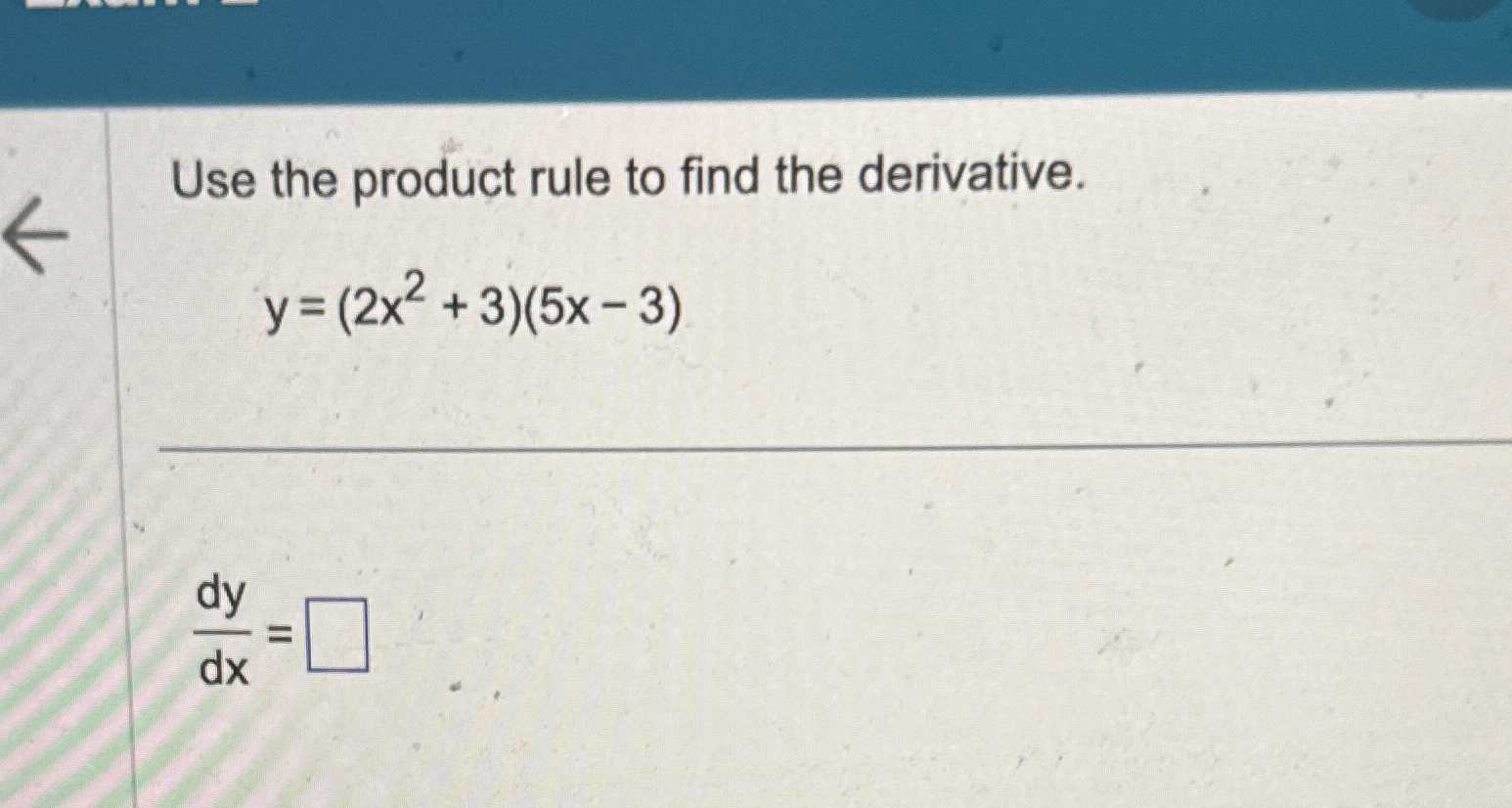 Solved Use the product rule to find the | Chegg.com