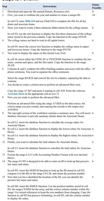 Solved 6 6 Step Instructions Points Possible 1 Download and | Chegg.com