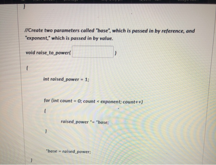 Solved The following is a program contains a function that | Chegg.com