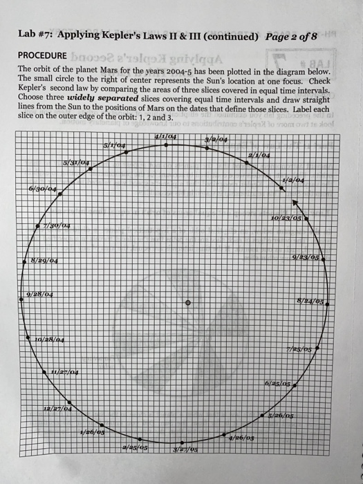 Solved Keplers Laws Lab Ast 131 Lab Exercise Kepler S 8458