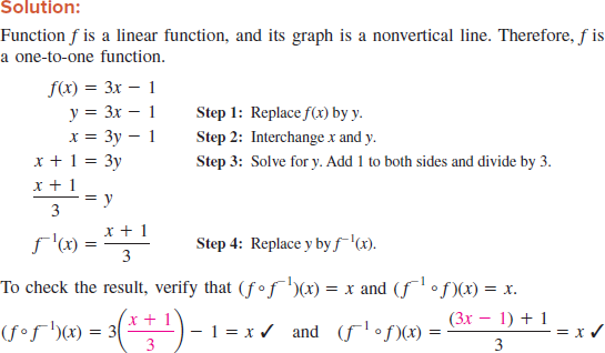 Solved For Exercise A One To One Function Is Given Write An Equ Chegg Com