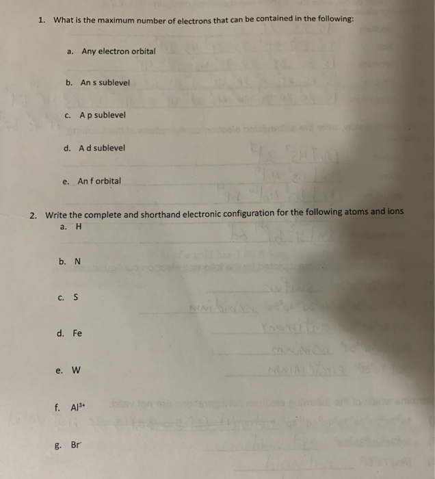 state the maximum number of electrons allowed in any 3p sublevel